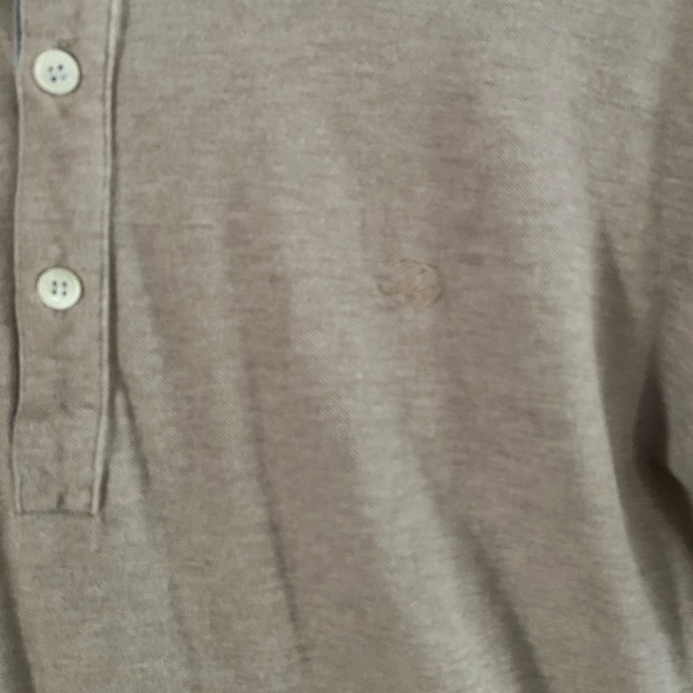Fay polo golf shirt beige blue trim excellent condition size 54 R. 150 - Picture 4 of 7
